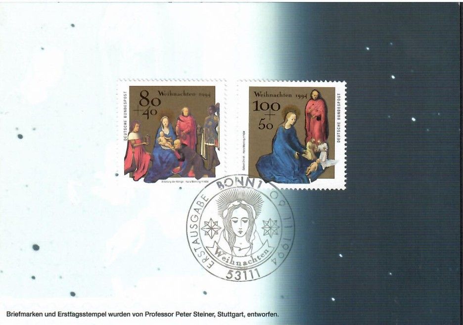 Znaczek Niemcy 1994 Mi 1770-1771 Stemplowane