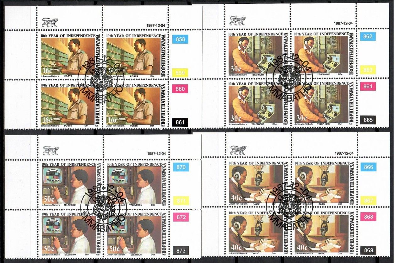 Znaczek Bophuthatswana 1987 Mi 194-197 Stemplowane