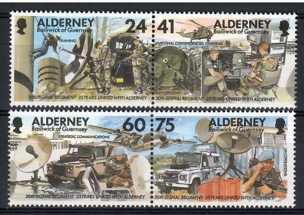 Znaczek Alderney 1996 Mi 90-93 Czyste **
