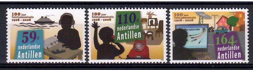 Znaczek Antyle Holenderskie 2009 Mi 1751-1753 Czyste **