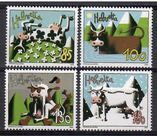 Znaczek Szwajcaria 2006 Mi 1973-1976 Czyste **