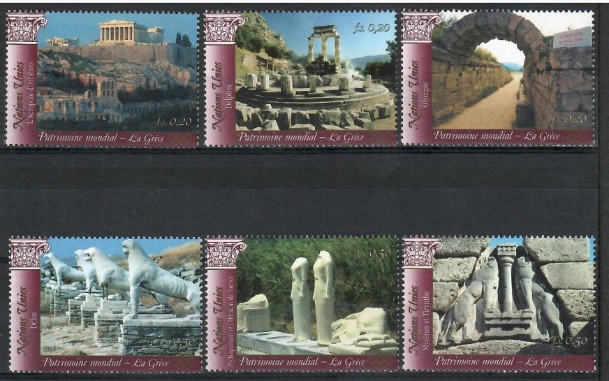 Znaczek Narody Zjednoczone Genewa 2004 Mi 497-502 Czyste **