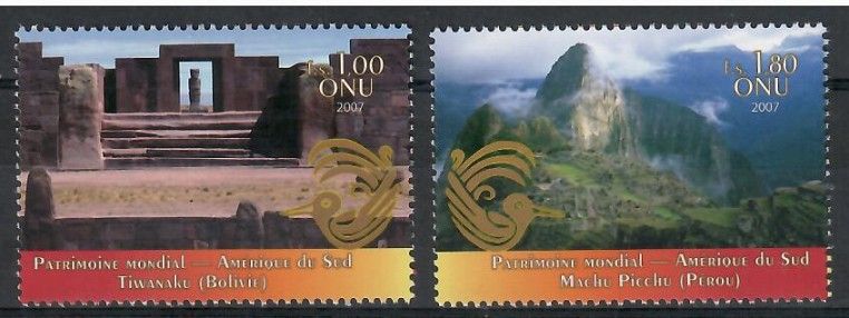 Znaczek Narody Zjednoczone Genewa 2007 Mi 575-576 Czyste **