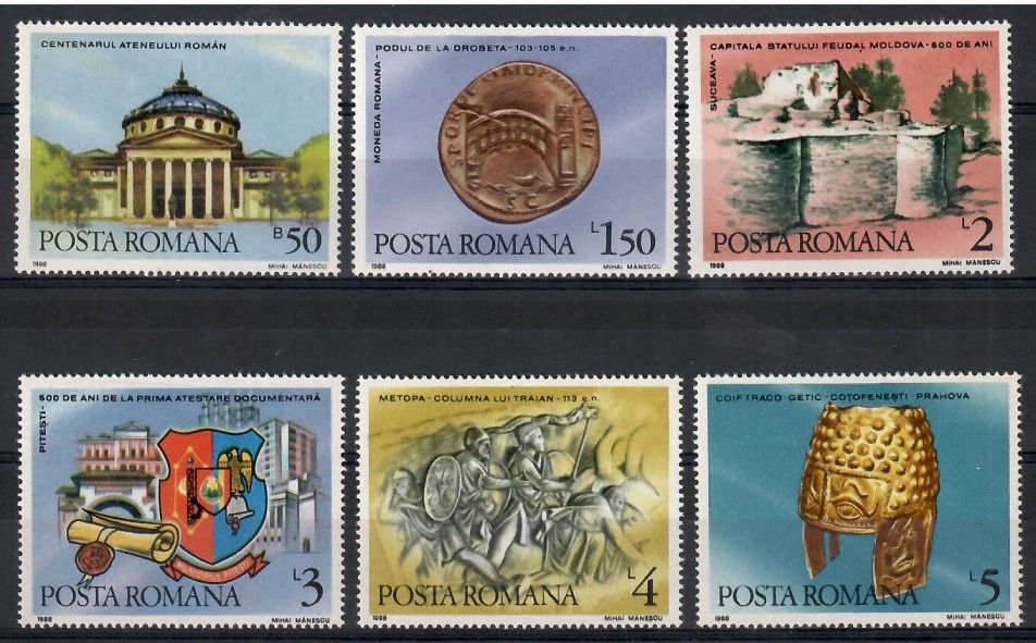 Znaczek Rumunia 1989 Mi 4518-4523 Czyste **