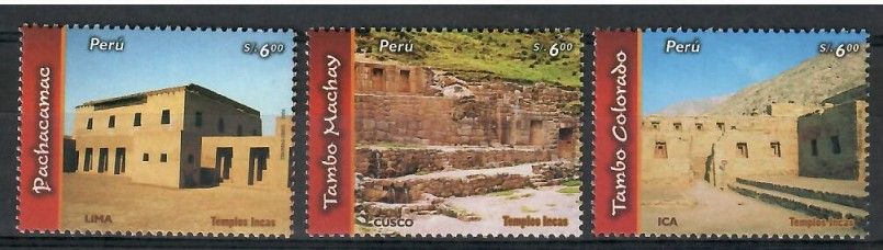 Znaczek Peru 2007 Mi 2169-2171 Czyste **