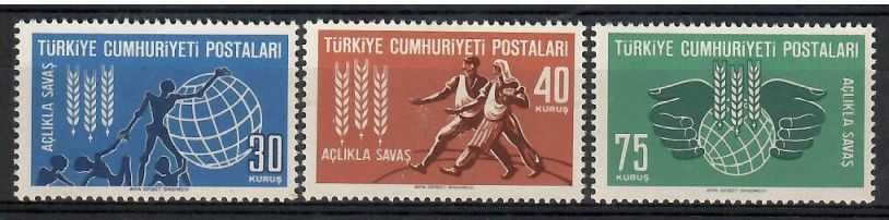 Znaczek Turcja 1963 Mi 1858-1860 Czyste **