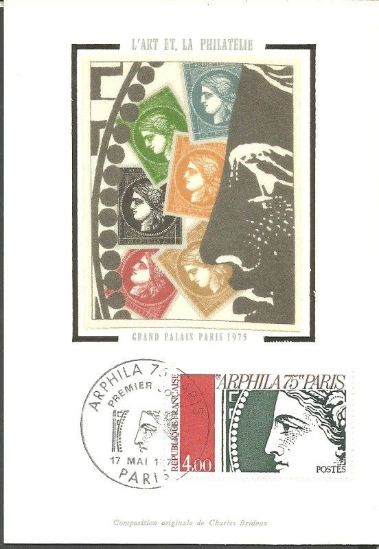 Znaczek Francja 1975 Mi S1919 Karta Max