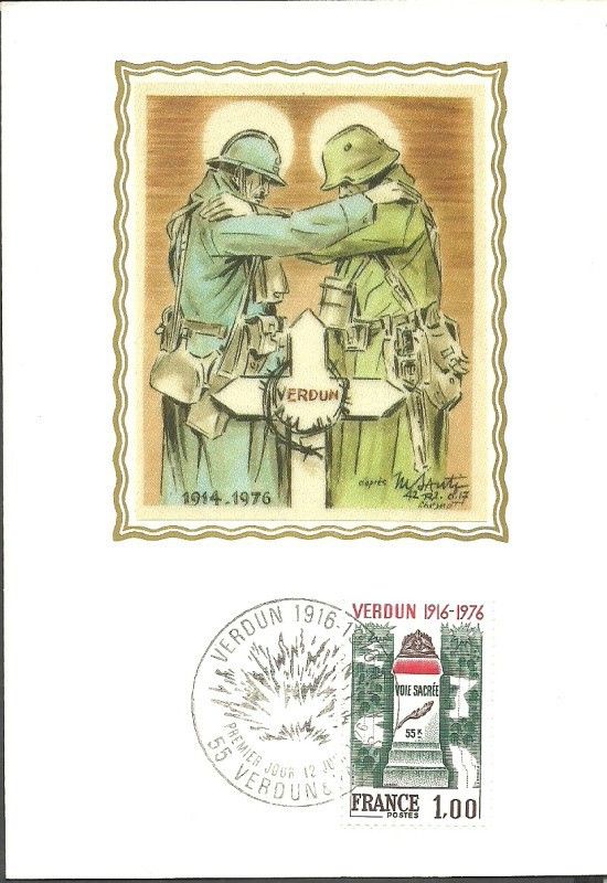 Znaczek Francja 1976 Mi S1967 Karta Max