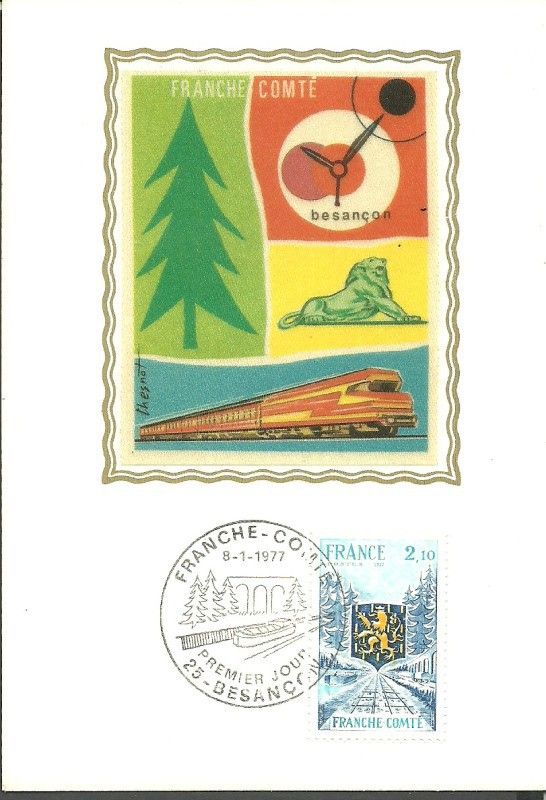 Znaczek Francja 1977 Mi S2006 Karta Max
