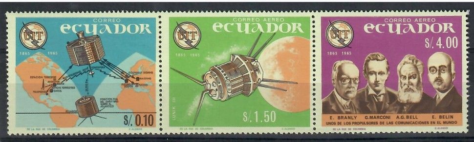 Znaczek Ekwador 1966 Mi 1196-1198 Czyste **