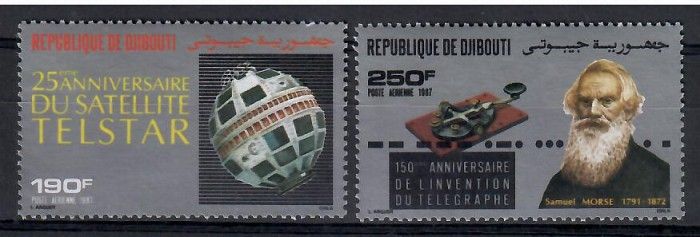 Znaczek Dżibuti 1987 Mi 498-499 Czyste **