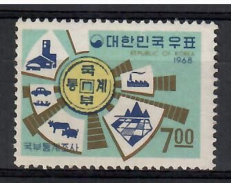 Znaczek Korea Południowa 1968 Mi 638 Czyste **