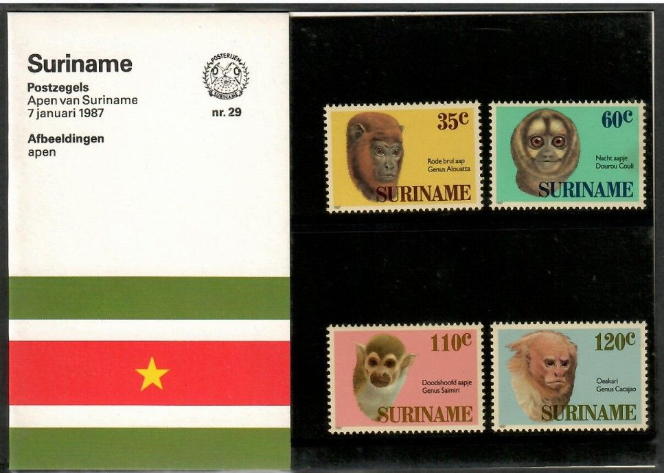 Znaczek Surinam 1987 Mi 1194-1197 Czyste **