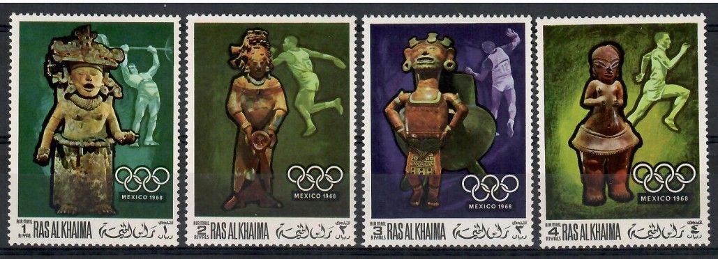Znaczek Ras Al Khaimah 1968 Mi 259-262 Czyste **