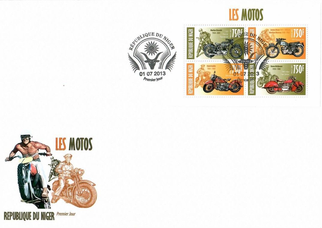 Znaczek Niger 2013 Mi ark 2313-2316 FDC