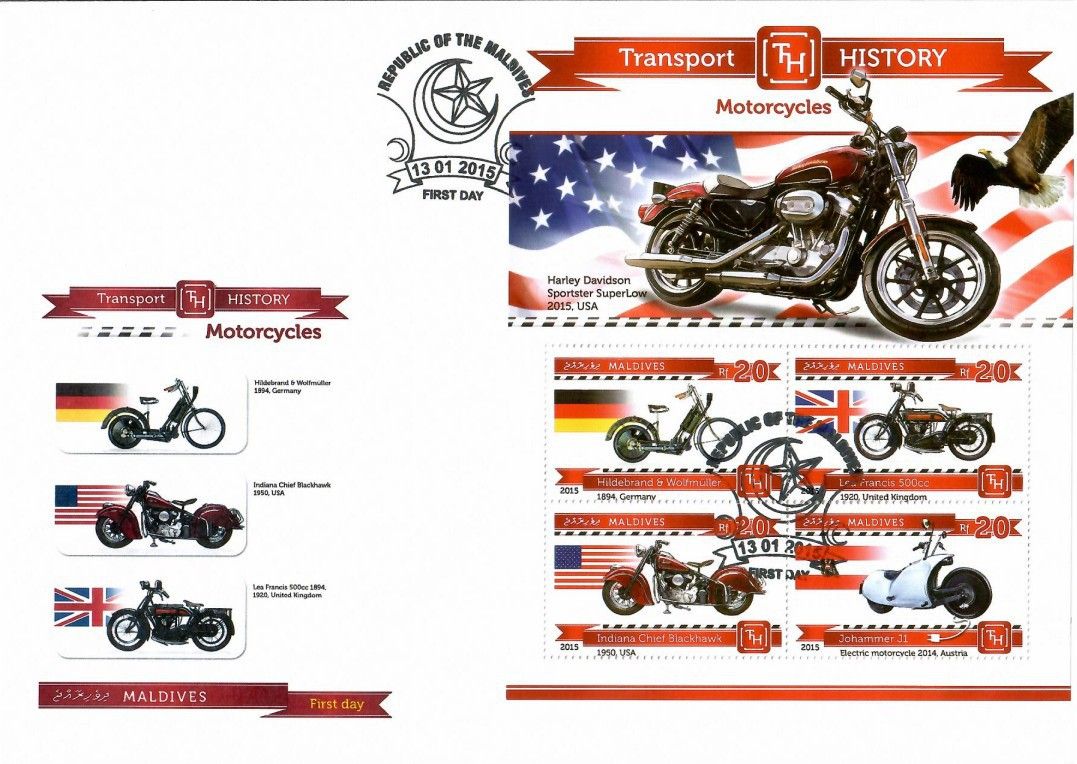 Znaczek Malediwy 2015 Mi ark 5495-5498 FDC