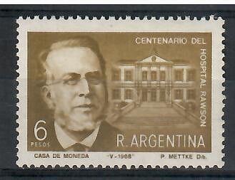 Znaczek Argentyna 1968 Mi 996 Czyste **