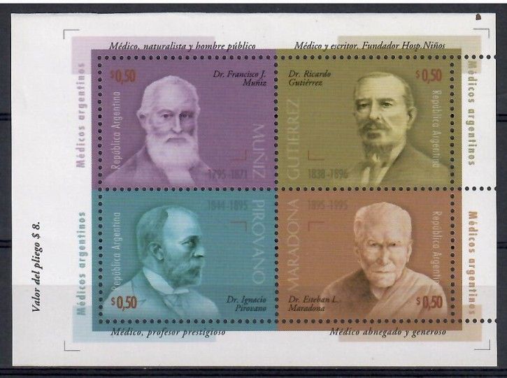 Znaczek Argentyna 1996 Mi ark 2297-2300 Czyste **