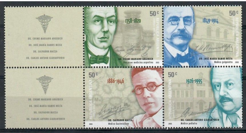 Znaczek Argentyna 2002 Mi 2724-2727 Czyste **
