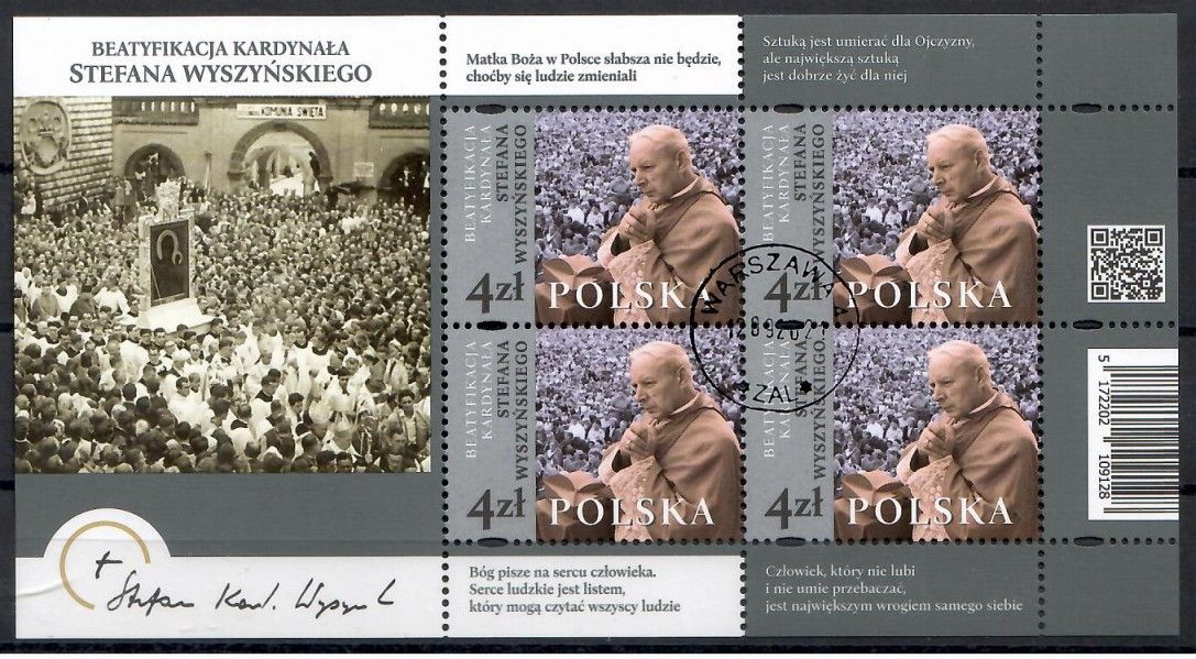 Znaczek Polska 2021 Mi abo ark 5322 Fi bl 356 Stemplowane