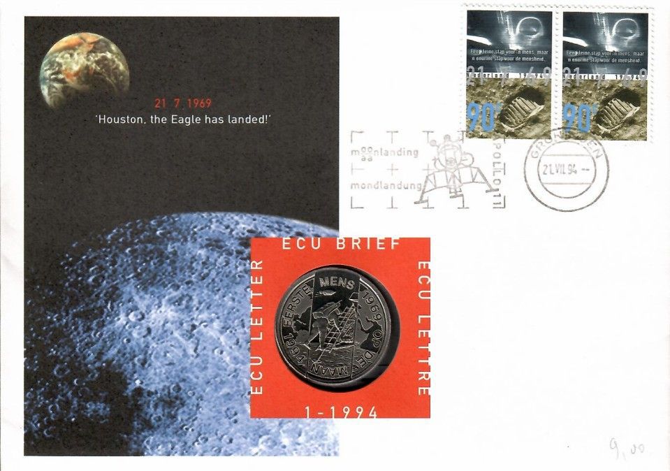 Znaczek Holandia 1994 Mi num 1514-1515 FDC