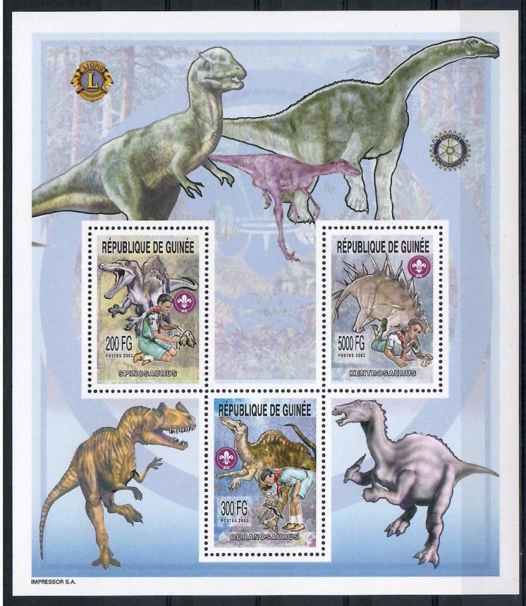 Znaczek Gwinea 2002 Mi ark 4005-4007 Czyste **