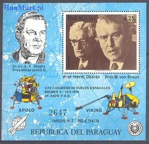 Znaczek Paragwaj 1976 Mi bl 285 Czyste **