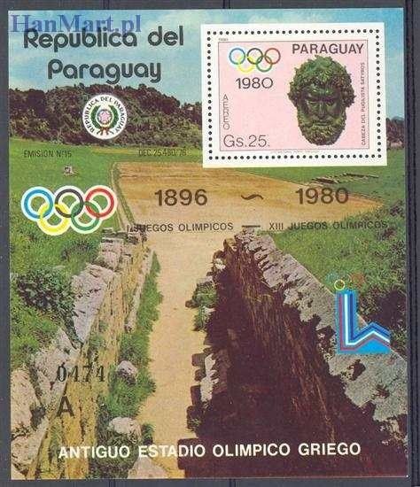 Znaczek Paragwaj 1980 Mi bl 359 Czyste **