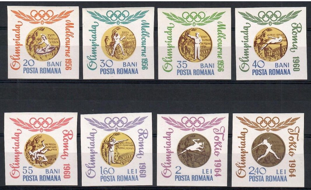 Znaczek Rumunia 1964 Mi 2353-2360B Czyste **