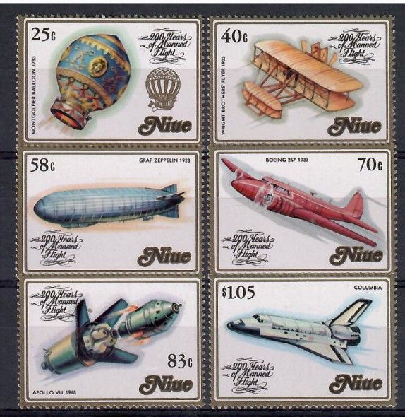 Znaczek Niue 1983 Mi 511-516 Czyste **
