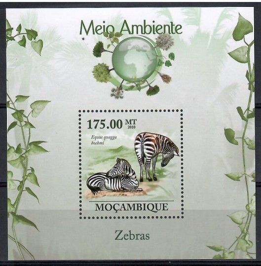 Znaczek Mozambik 2010 Mi bl 297 Czyste **