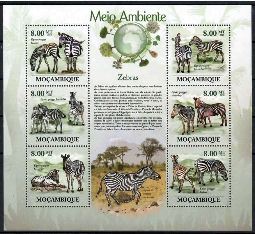 Znaczek Mozambik 2010 Mi ark 3524-3529 Czyste **