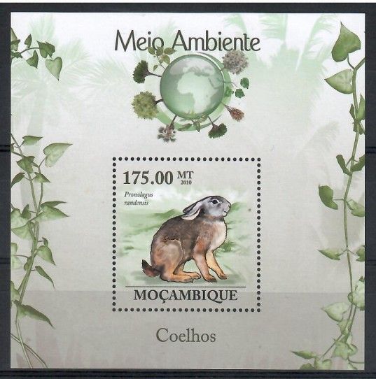 Znaczek Mozambik 2010 Mi bl 301 Czyste **
