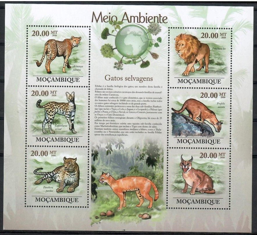 Znaczek Mozambik 2010 Mi ark 3566-3571 Czyste **