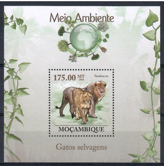 Znaczek Mozambik 2010 Mi bl 304 Czyste **