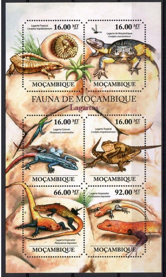 Znaczek Mozambik 2011 Mi ark 4854-4859 Czyste **