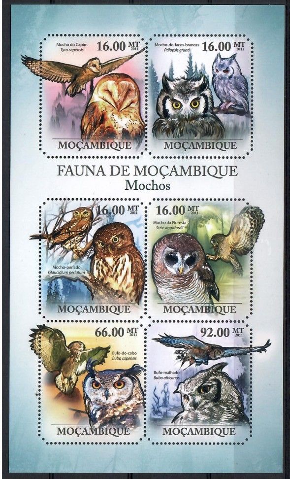 Znaczek Mozambik 2011 Mi ark 4910-4915 Czyste **