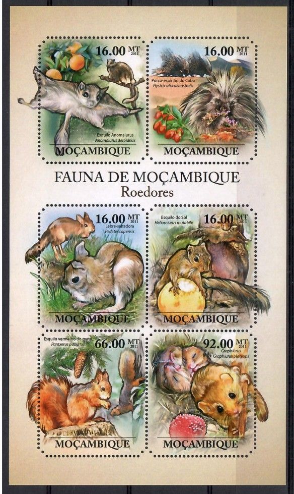 Znaczek Mozambik 2011 Mi ark 4931-4936 Czyste **
