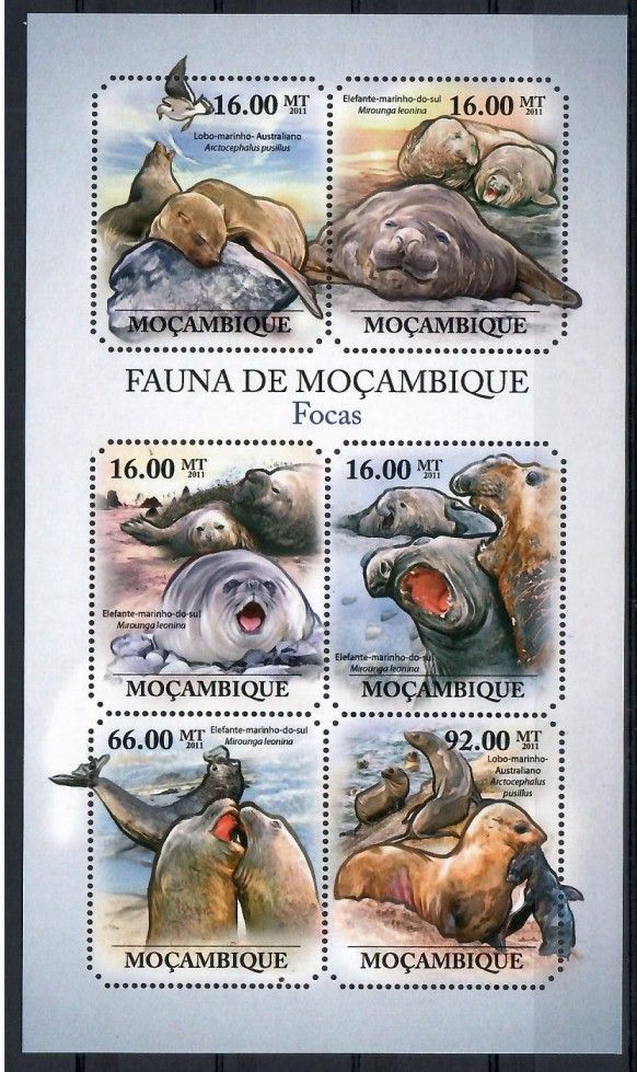 Znaczek Mozambik 2011 Mi ark 4966-4971 Czyste **