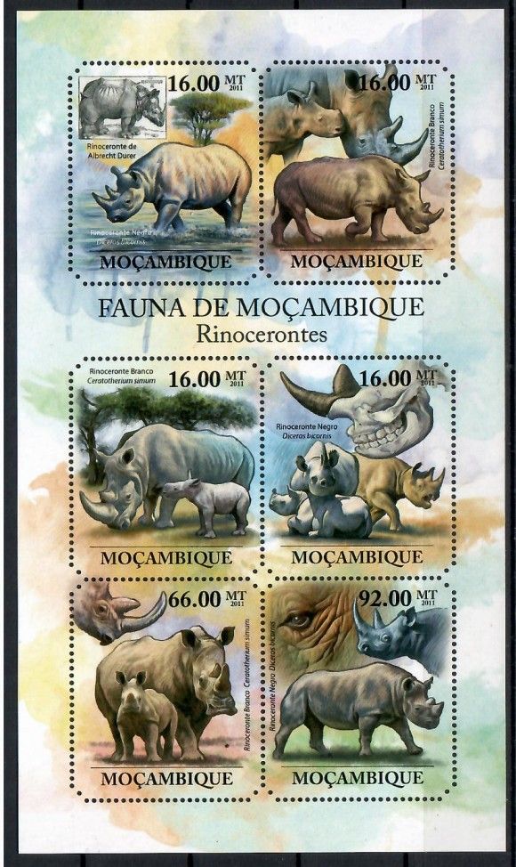 Znaczek Mozambik 2011 Mi ark 4980-4985 Czyste **