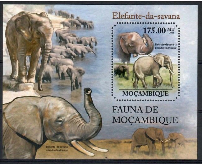 Znaczek Mozambik 2011 Mi bl 515 Czyste **