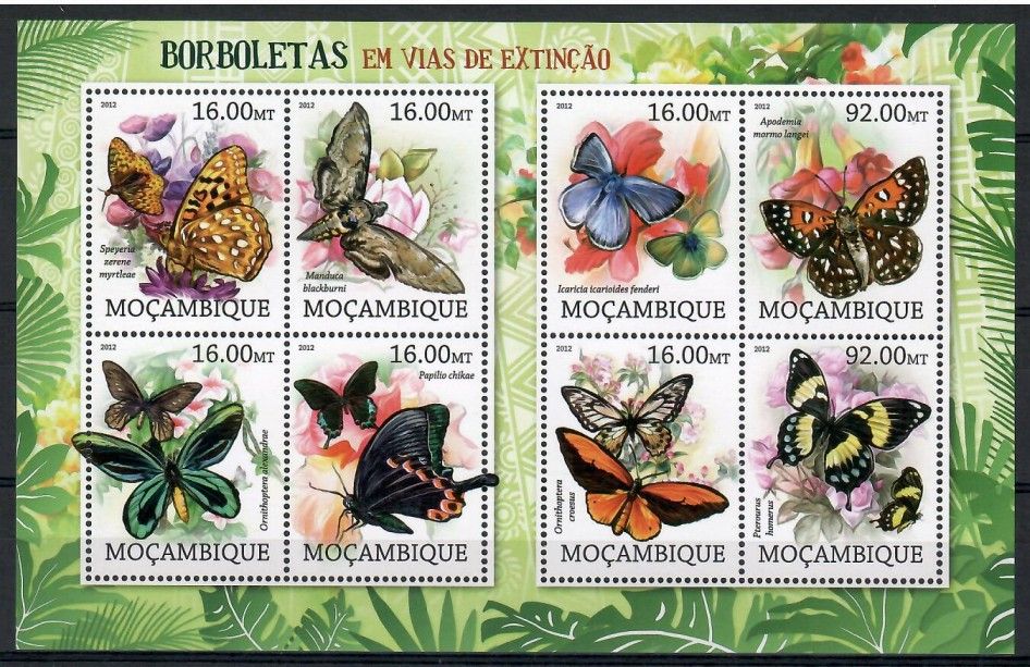 Znaczek Mozambik 2012 Mi ark 5656-5663 Czyste **