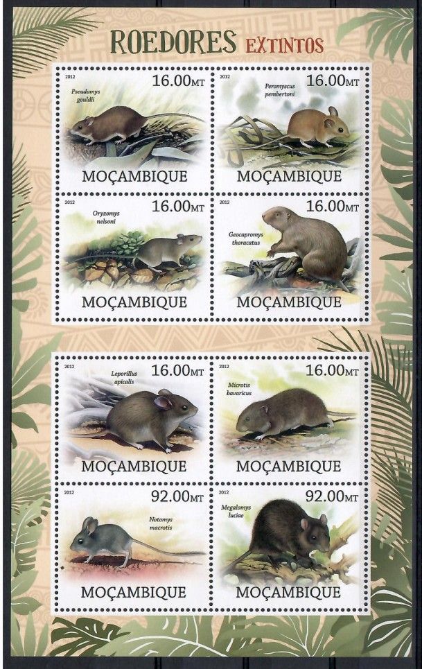 Znaczek Mozambik 2012 Mi ark 5692-5699 Czyste **