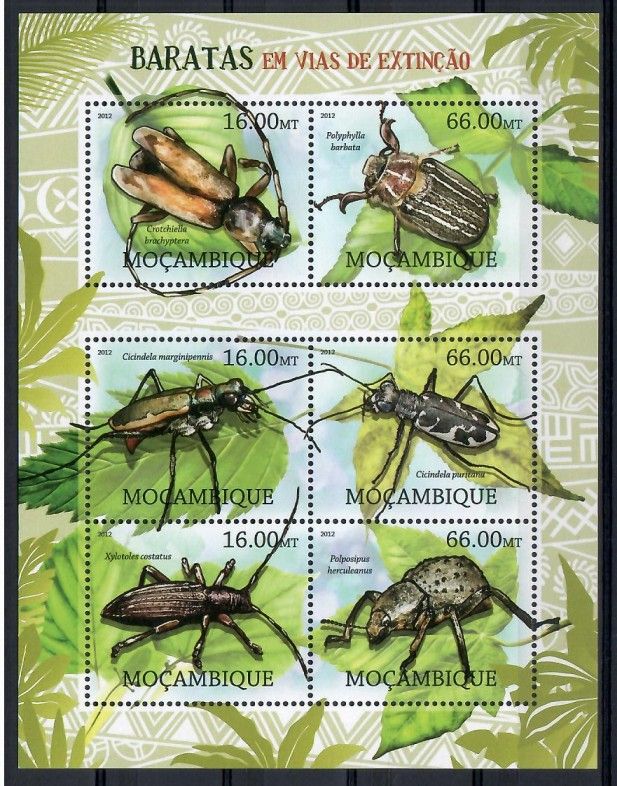 Znaczek Mozambik 2012 Mi ark 5747-5752 Czyste **