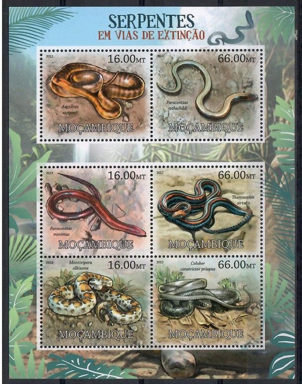Znaczek Mozambik 2012 Mi ark 5754-5765 Czyste **
