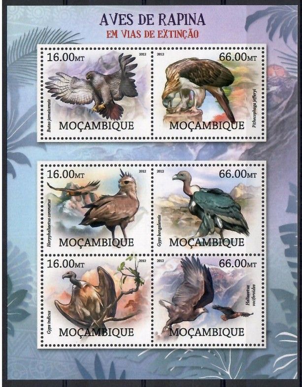 Znaczek Mozambik 2012 Mi ark 5775-5780 Czyste **