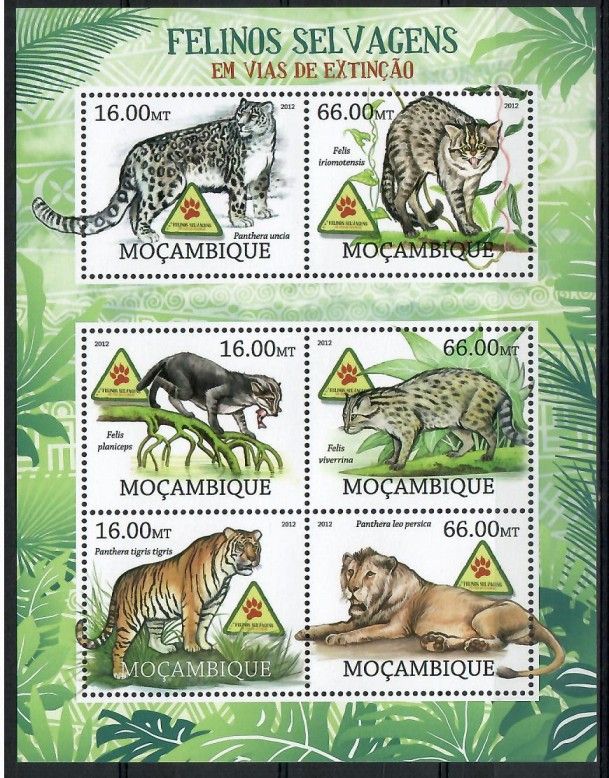 Znaczek Mozambik 2012 Mi ark 5803-5808 Czyste **