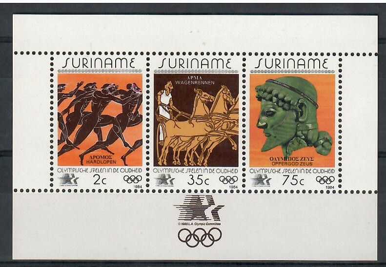 Znaczek Surinam 1989 Mi bl 50 Czyste **