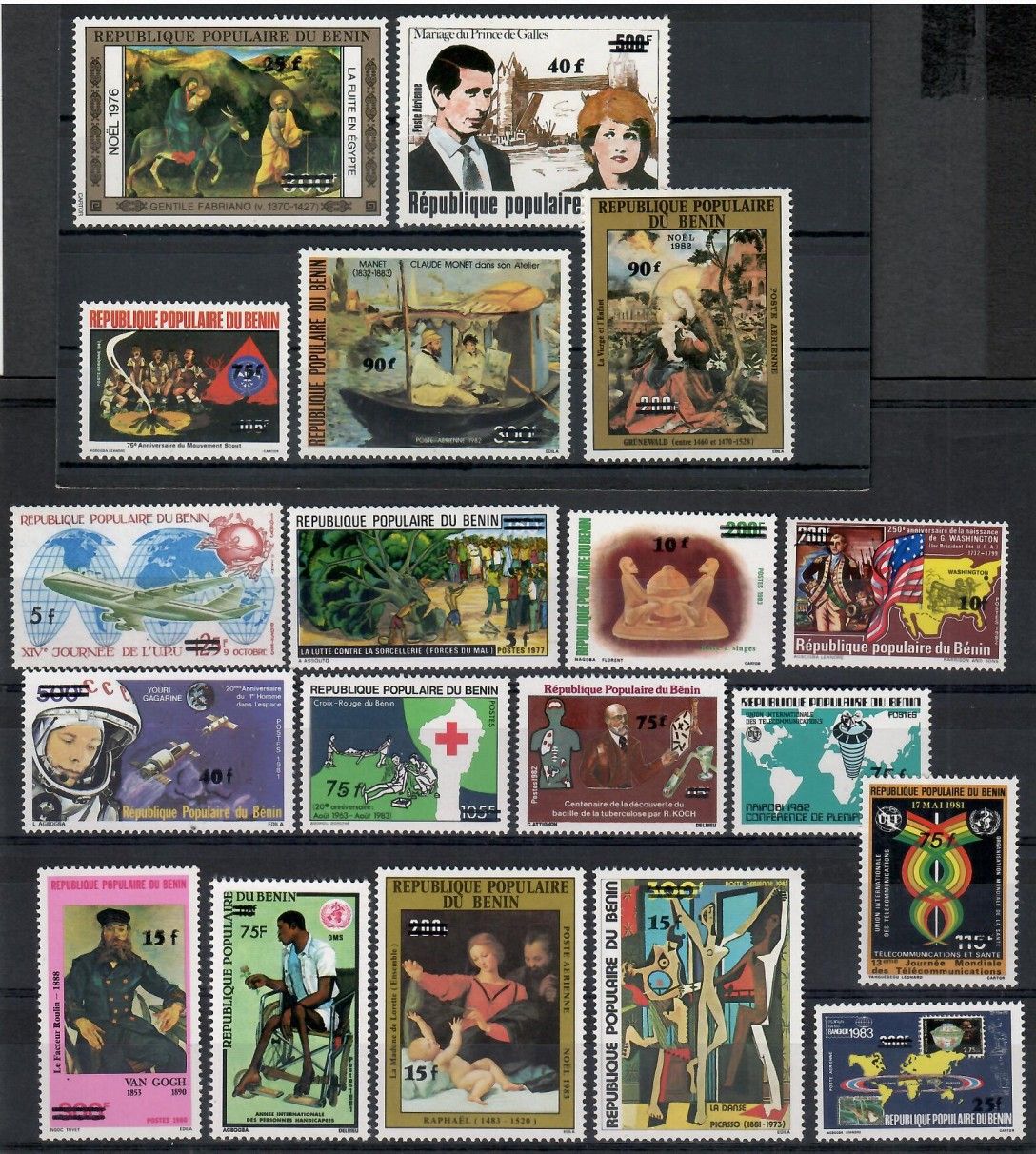 Znaczek Benin 1984 Mi 357-375 Czyste **