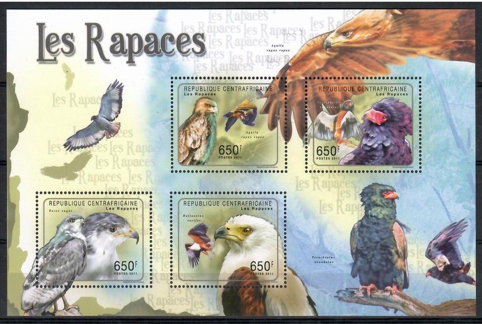 Znaczek Republika Środkowoafrykańska 2011 Mi ark 3011-3014 Czyste **